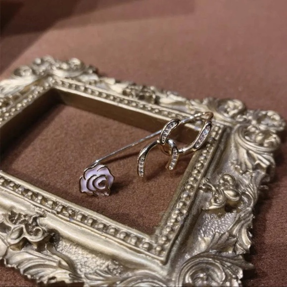 Dainty Painted Rose Ear Wrap - Picture 5 of 6